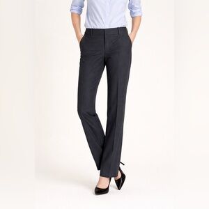 J.Crew 1035 Super 120s Wool Pinstripe Dress Pants Size 4 Tailored Work Trousers